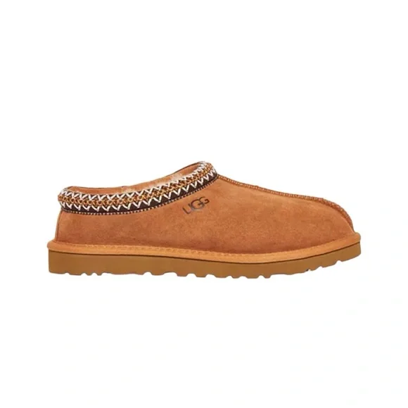 NWT Men’s UGG  Tasman Suede & Shearling Slippers Chestnut. Price is firm. - Picture 3 of 5